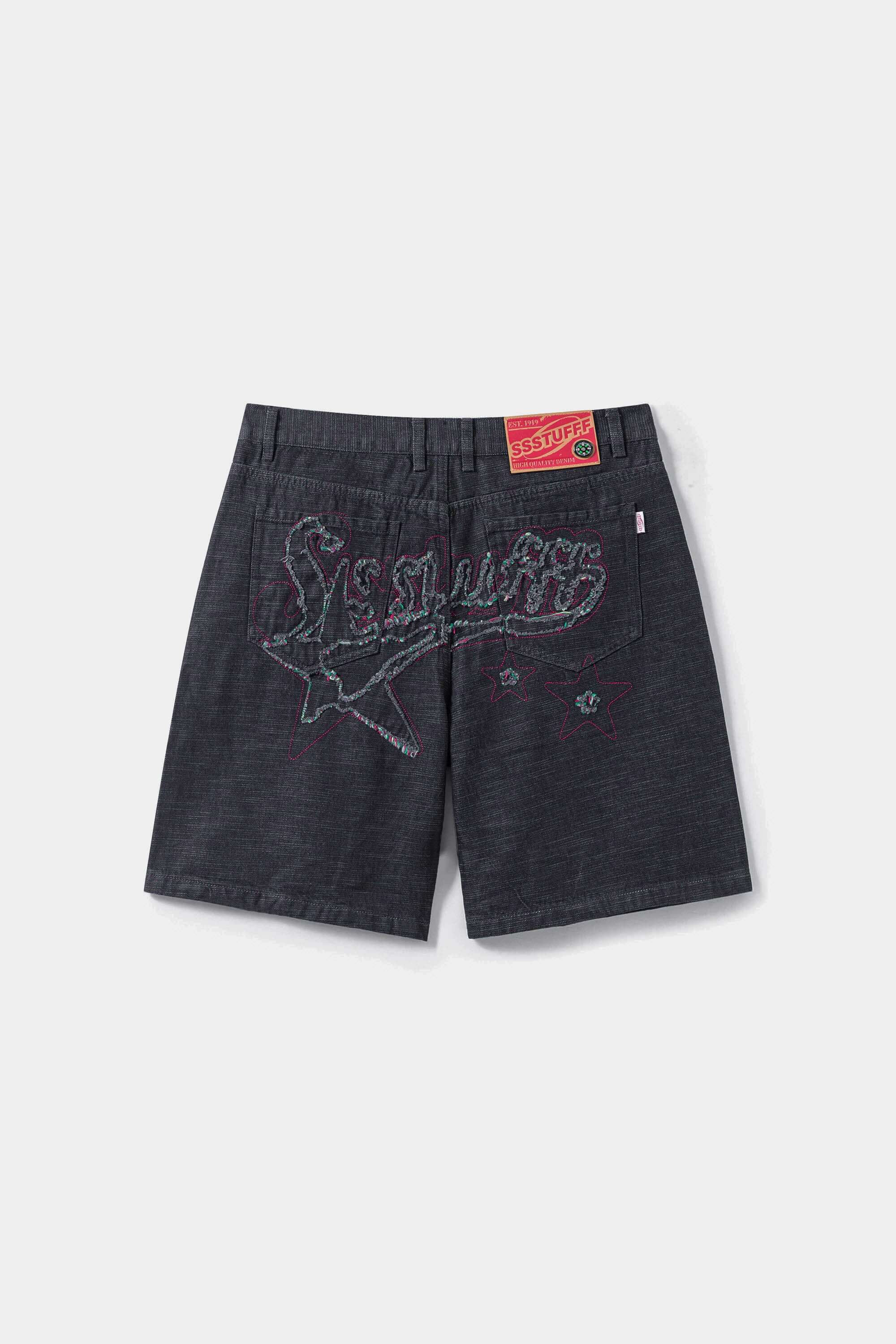 Starfff Embroidery Denim Shorts