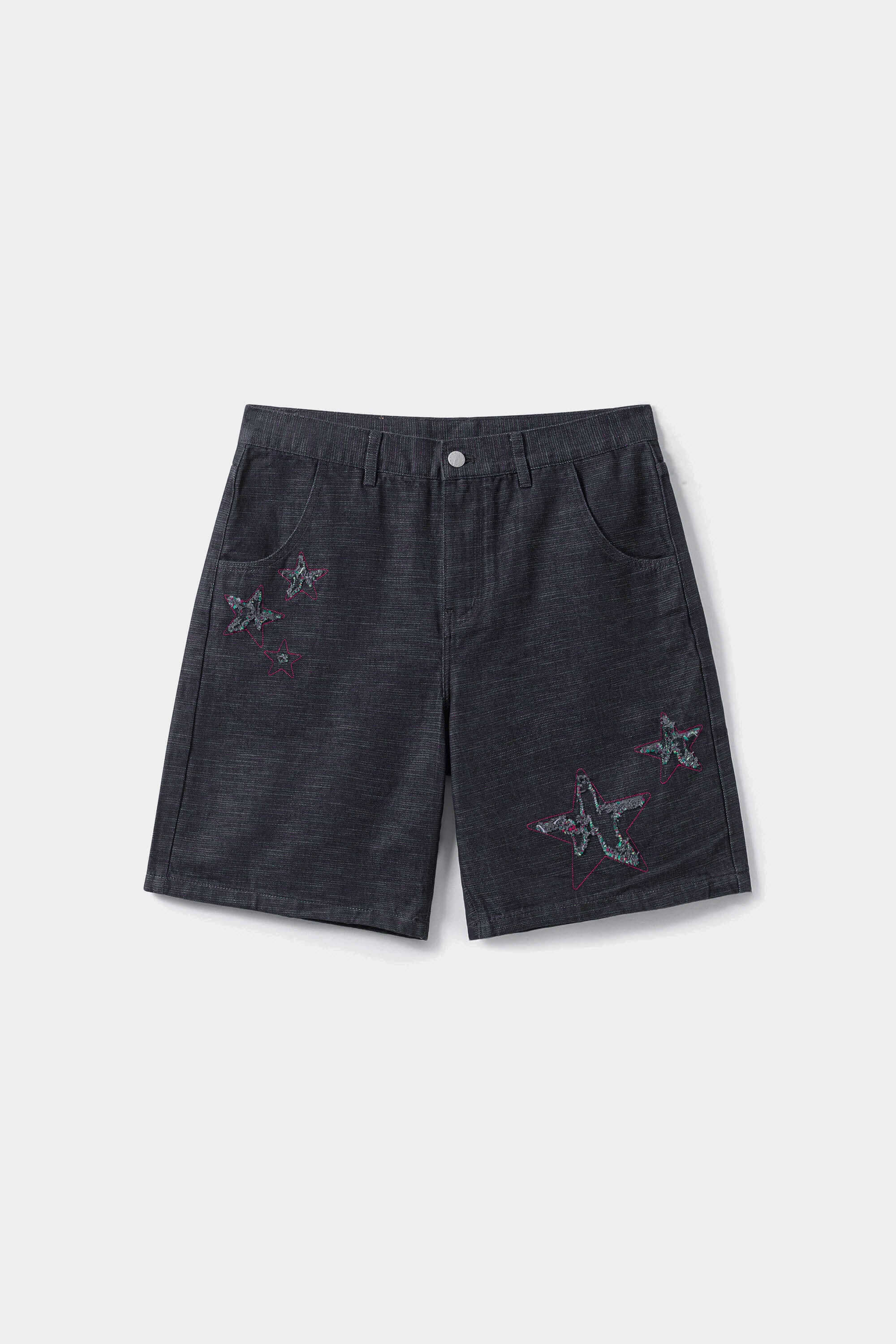 Starfff Embroidery Denim Shorts
