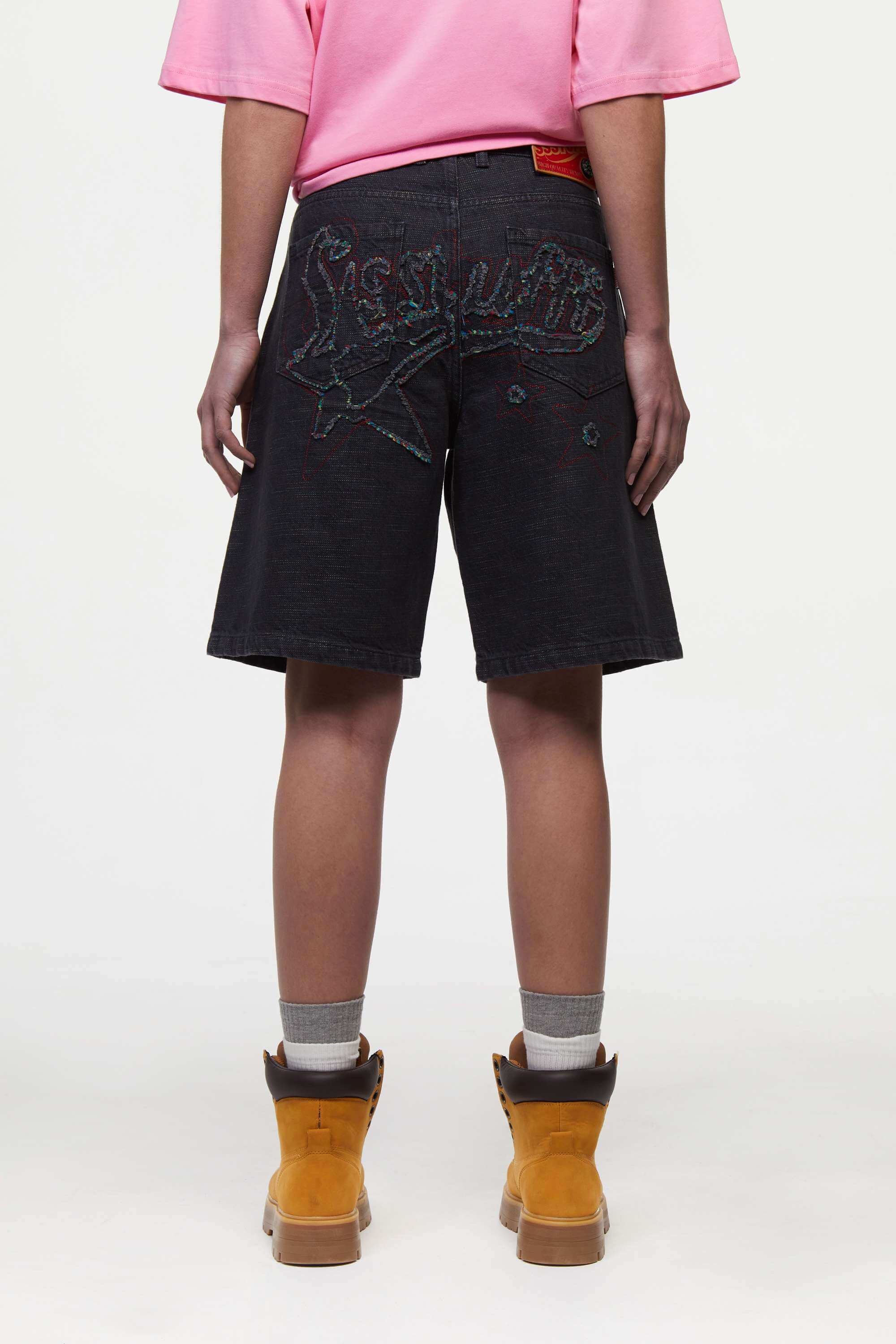 Starfff Embroidery Denim Shorts